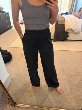 Madewell Wide-Leg Black Chinos